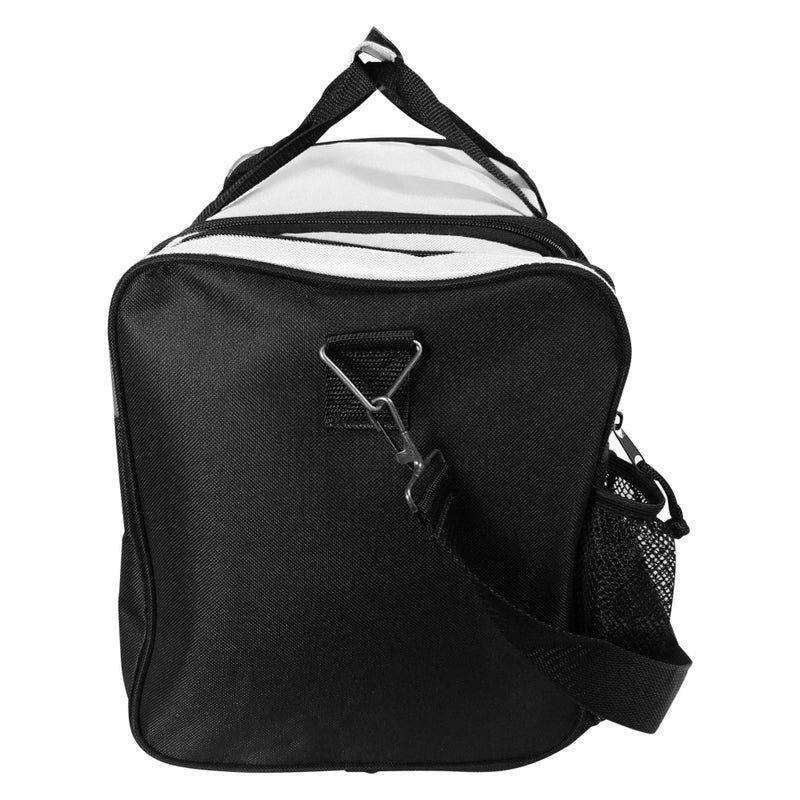 DALIX 17" Duffle Bag Dual Front Mesh Pocket in White - Image 3